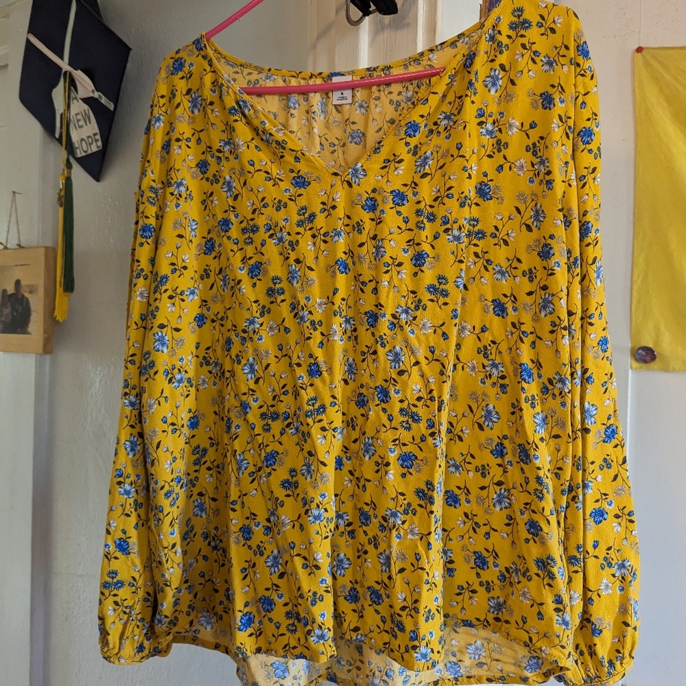 Whimsical Long-Sleeved Blouse